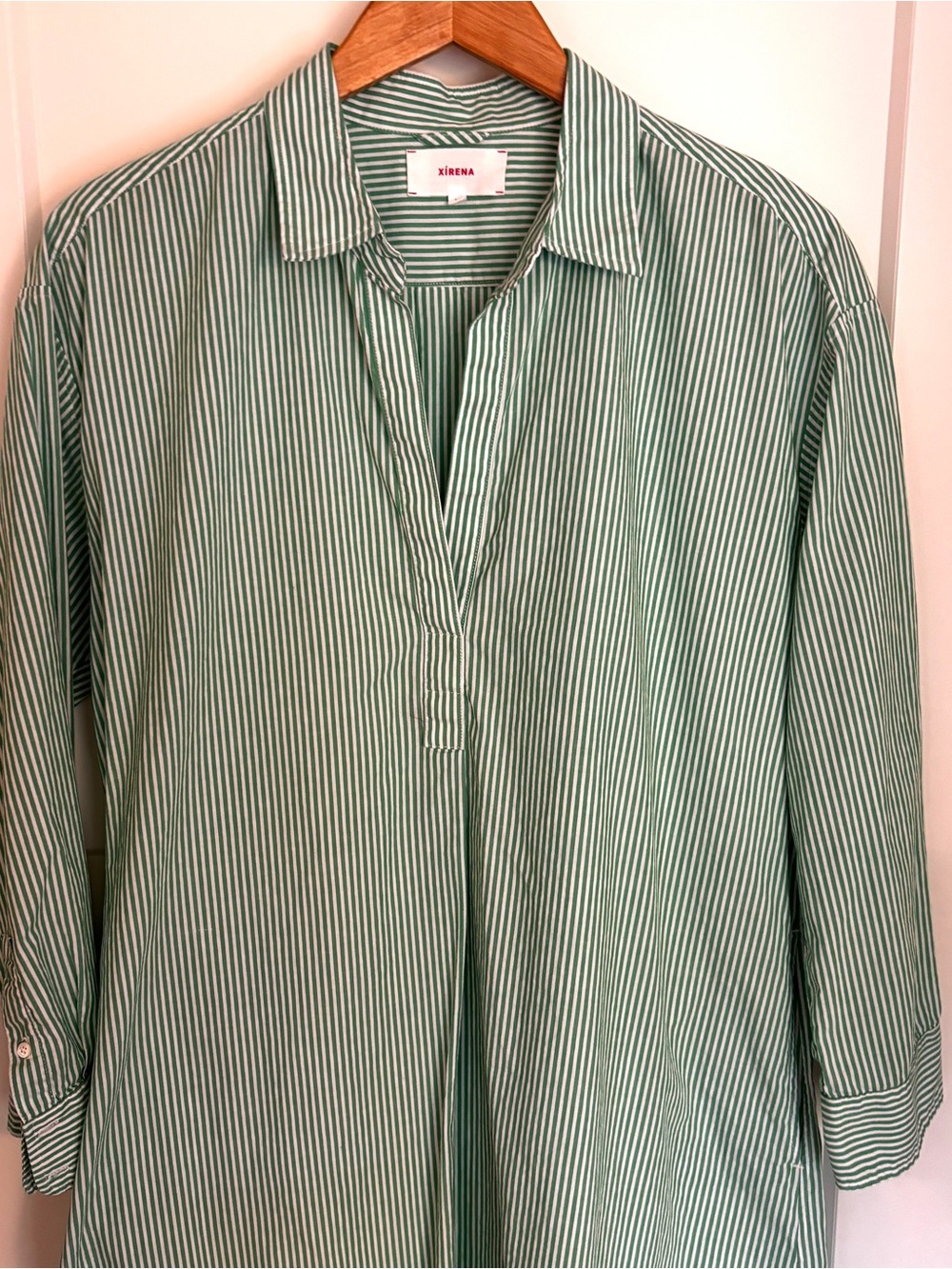 XIRENA Classic Stripe Tunic Beach Cover-Up Medium - Picture 3 of 10